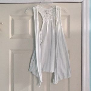 American Eagle White Vest